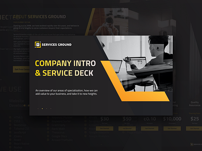 Company Pitch Deck branding company portfolio pitch desck