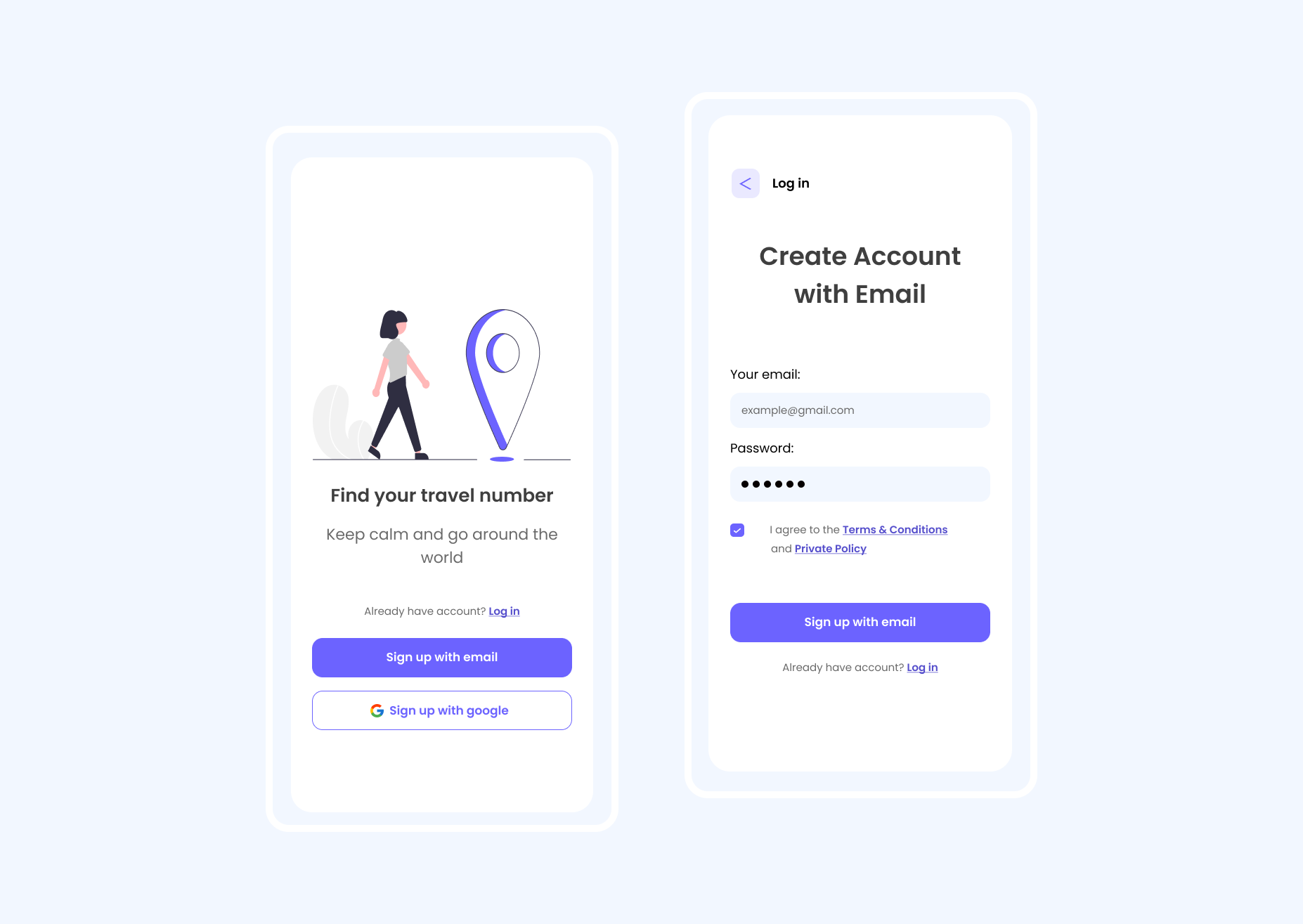 Example of #Daily 001 - Sign Up pages
