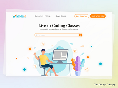 WhiteHat Jr - Coding for Kids | Education Platform branding design experience graphic design interface landing screen ui ux vector website