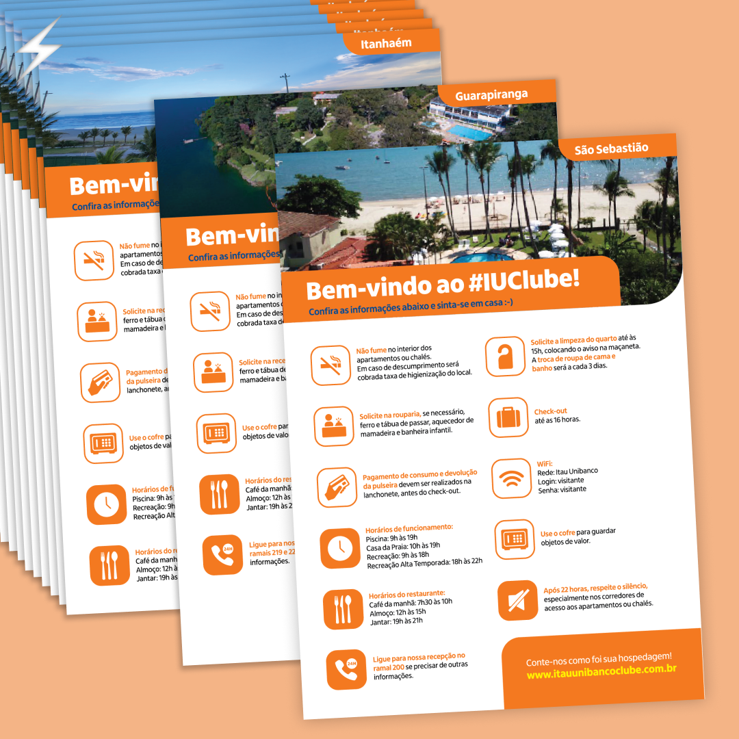 Printed materials for institutional club branding corporate graphic design institutional materials printed printed media