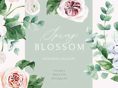 Spring Blossom Watercolor Collection