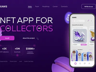 NFT Marketplace 6. cryptoart 7. blockchain creative design digitalart figma landingpage nftmarketplace ui uxui web design web designer webdesign webdevelopment