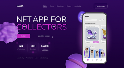 NFT Marketplace 6. cryptoart 7. blockchain creative design digitalart figma landingpage nftmarketplace ui uxui web design web designer webdesign webdevelopment