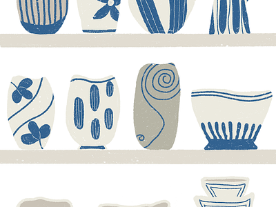 Pottery design drawing icon illustration