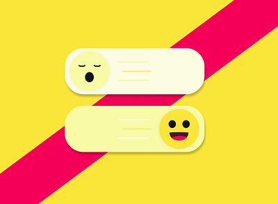 Switch ON OFF smiley | Daily UI #015– UI/UX JustDotCom dailyui design illustration off on onoff smiley switch ui ux