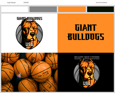 Logo Design - Giant Bulldogs design figma graphic design illustrator logo photoshop