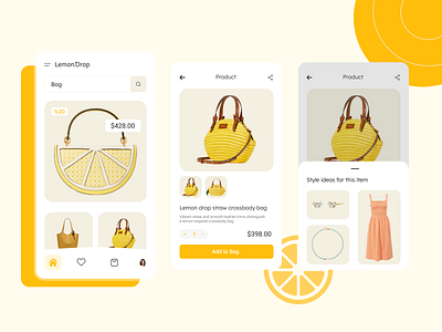 Bag store - Mobile app app banner branding design ecommerce graphic design illustration logo mobile app motion graphics typography ui ux