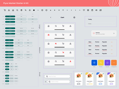 Piyoz Market app design ui ux