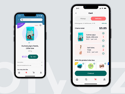 Piyoz Market app design ui ux