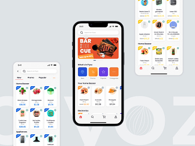 Piyoz Market app design ui ux