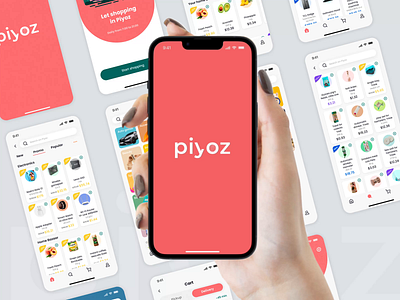 Piyoz Market app design ui ux