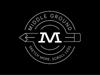 The Official Middle Ground Made Badge badge badge design branding cream design greenville iconography illustration lock up logo m middle ground made mikey hayes sc serif typography ui