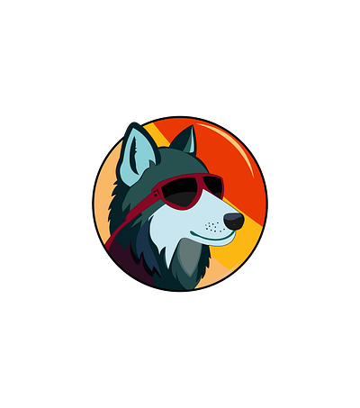 Wolf graphic design wolf