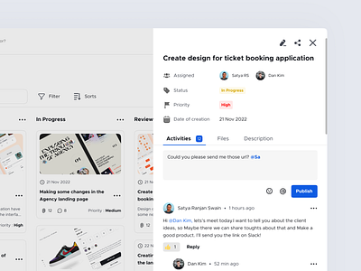 Task Management Details UI Design dasboard design task management details ui uidesign user inteface userexperience userinterface ux