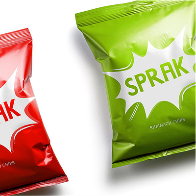 SPRAK. Vegetable chips branding chips design label logo naming natural pack package packaging packing paperbag product productdesign snack typography vegan vegetable vegetarian