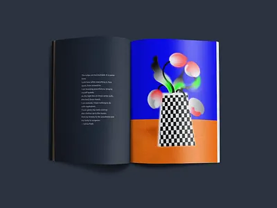 tulip blur illustration study blur branding design flat flower graphic design illustration magazine vector
