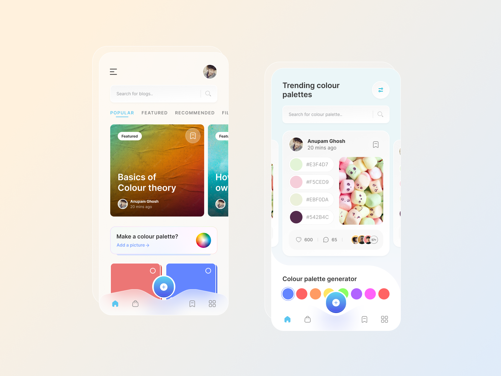 color-palettes-generator-app-screens-ui-ux-light-mode-by-anupam-ghosh