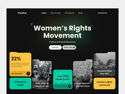 Women's news and podcast site design landing productdesign ui ux web women