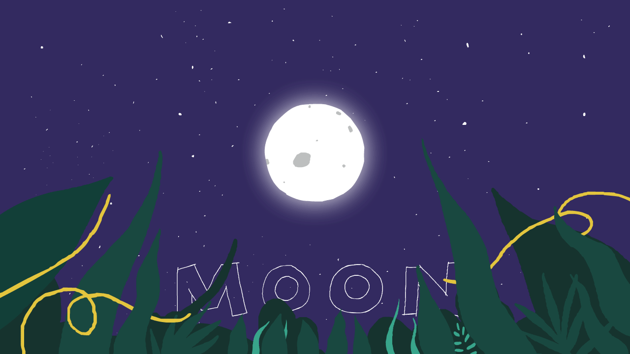 Moon or Burnt bread aftereffects animate animation loop motion graphics