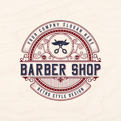 Barbershop logo shaving
