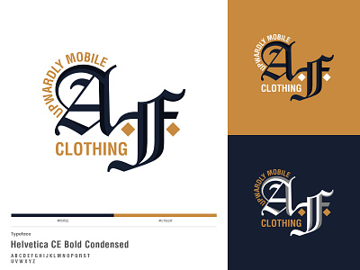 Upwardly Mobile A.F Clothing | Logo Design apparel clothing clothing brand logo fashion brand logo lettermark logo logo design logo designer logomark logos modern logo old english typography urban logo workmark