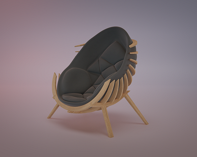 Muna Chair 3d 3dillustration archviz blender design furniture