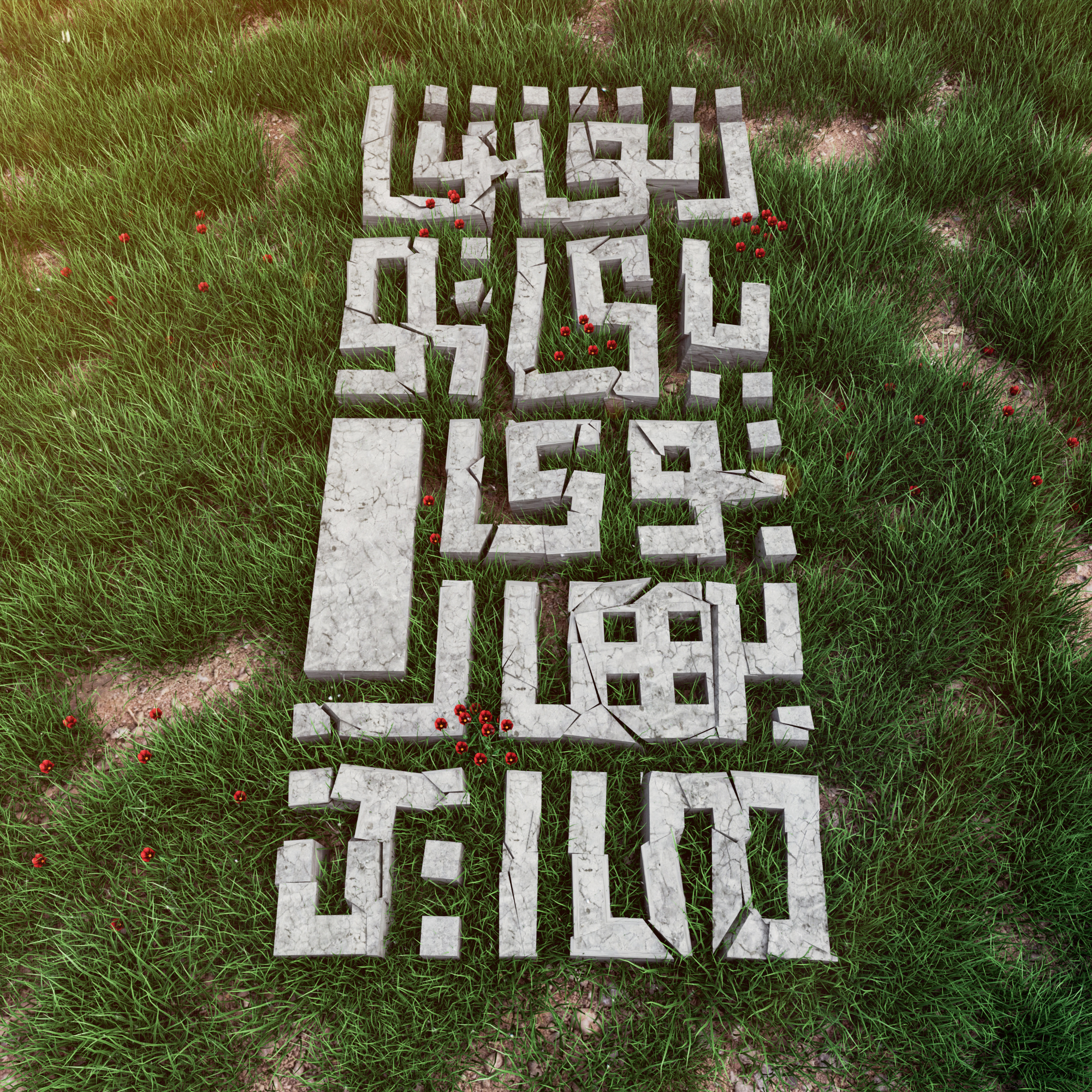 3D Persian Typography In Cinema4d 3d arnoldrender cinema4d design graphic design photoshop