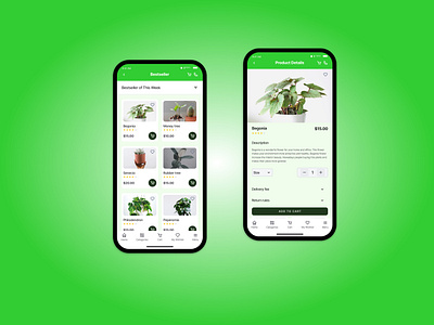 Plant Ordering App product design uiux design user experience design ux ux design