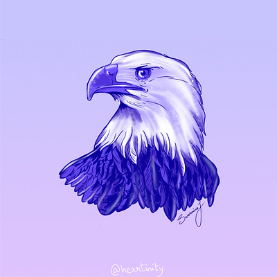 Inktober Day 11: Eagle 🦅 art design digital art digital illustration eagle illustration illustrator inktober inktober 2022 procreate procreate art