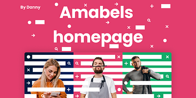 Reservation app Amabels Homepage app design homepage illustration ilustra ui