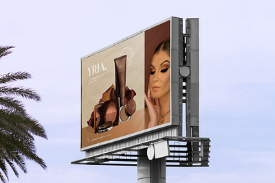 Affiche publicitaire pour la marque Yria branding graphic design