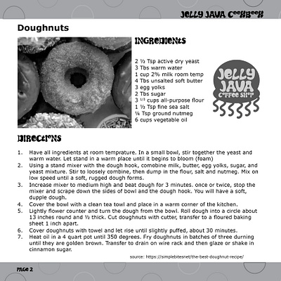 Jelly Java Cook book Project indesign project