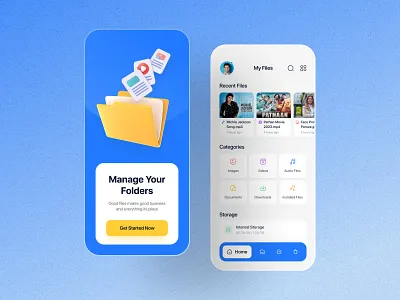 📁 File Manager App Design app design clean ui design file manager file manager app finance app header exploration homepage landing page design landingpage management app minimal mobile app sass ui uiux ux website design
