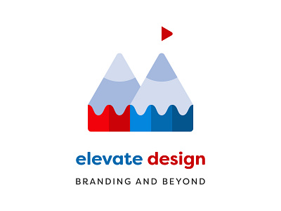 Elevate Design branding design logo mountain vector