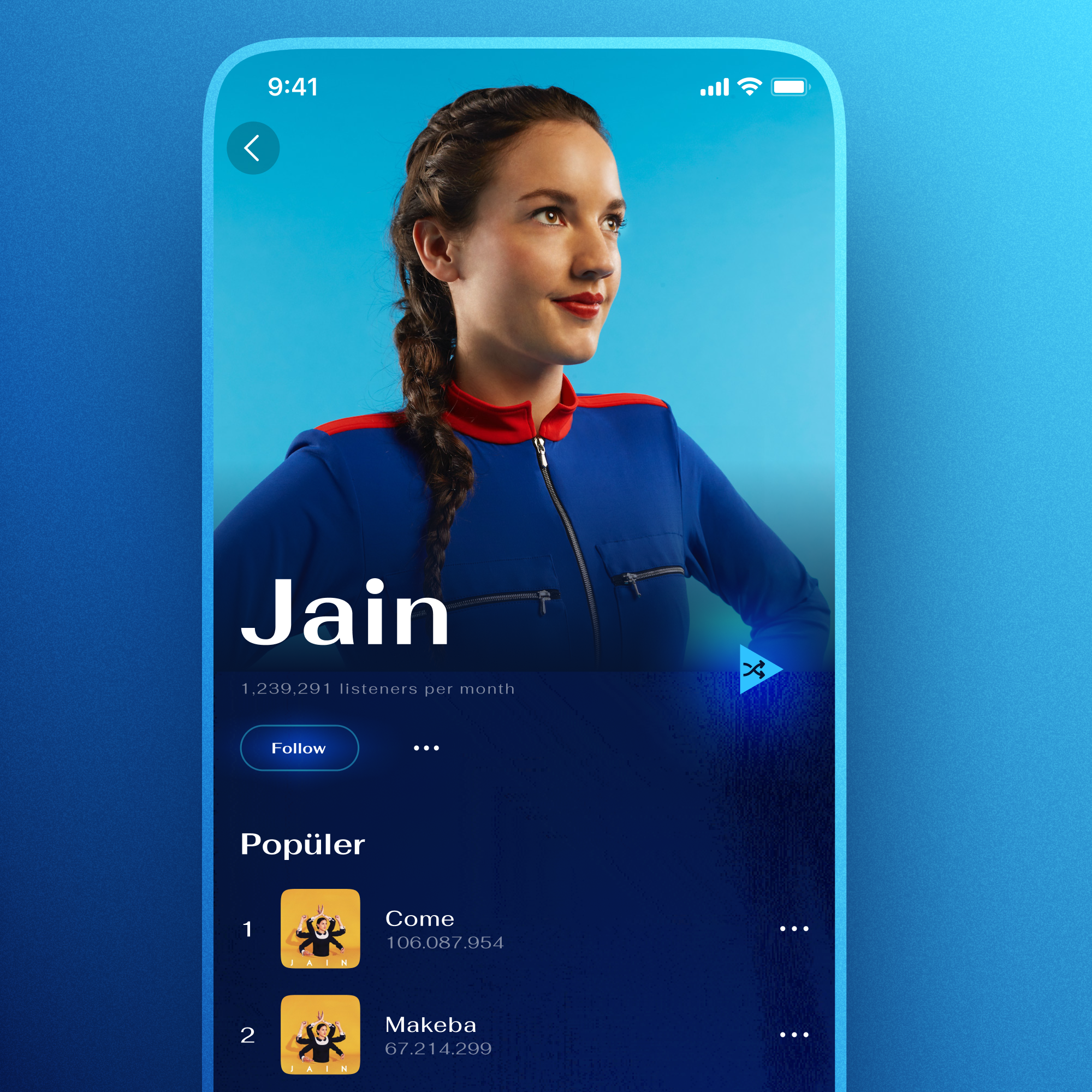 Spotify redesign album animation apple music dance jain jeanne louise galice makeba music parametric playlist recorde redesign skeuomorphism song spotify ui youtube music