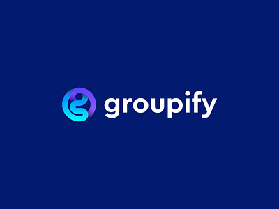 groupify app icon brand identity branding creative g letter gradient logo group logo lettering logo logodesign logos modern monogram tech logo
