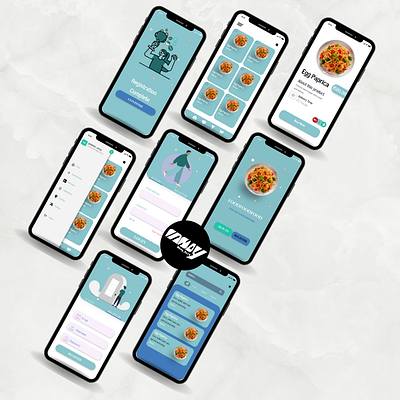 food app graphic design logo ui