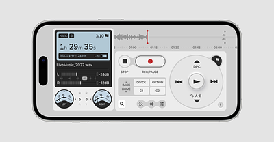 Apple Audio Recorder Concept apple design mobile neomorphic product design skeumorphism ui