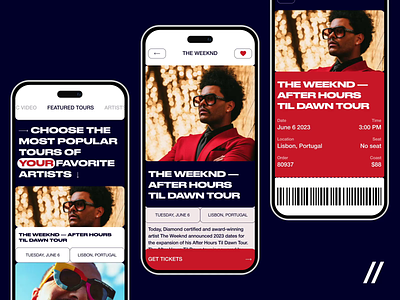 Concert Tickets App android animated animation app concert design event ios mobile mobile app mobile ui motion motion design motion graphics online purrweb ticket buying tickets ui ux