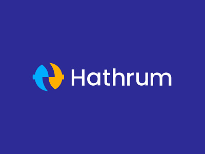 hathrum logo 3d animation branding design graphic design h logo h monogram illustration logo logodesign logotype motion graphics ui ux vector