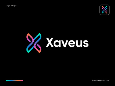 xaveus logo 3d brand branding design graphic design illustration logo logodesign logotype ui vector x x letter x logo