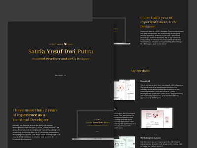 Elegant Portfolio Web Design elegant design frontend developer portfolio ui web design