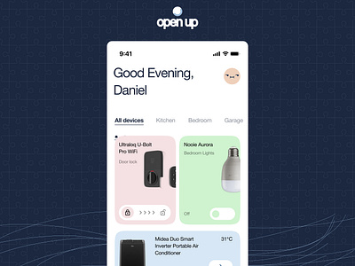 Open Up - Mobile application & UX case study design typography ui ux vector