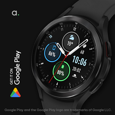 NANO [x1]: Hybrid watch face amoled watch faces amoledwatchfaces android android wear app design fossil logo ui