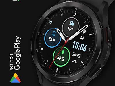 NANO [x1]: Hybrid watch face amoled watch faces amoledwatchfaces android android wear app design fossil logo ui