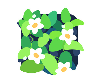 Leafy flowers branding design digital 2d digitalartist illustration logo ui vector vector art vector artwork