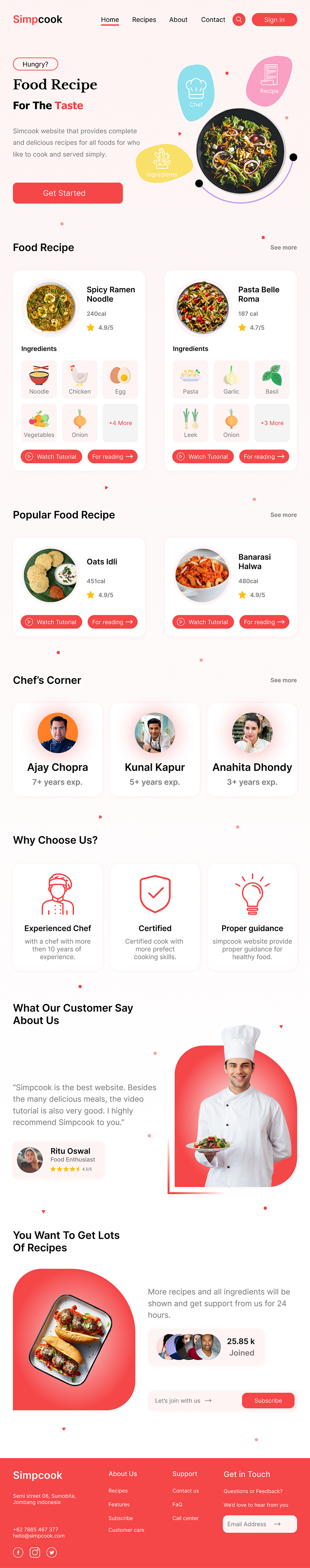 food-recipe-website-design-by-dhaval-umaretiya-on-dribbble