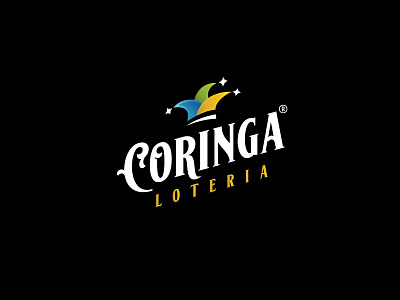 CORINGA LOTERIA branding coringa design game logo graphic design logo logotipo loteria