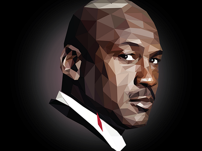 Michael Jordan - Low Poly adobe adobeillustraitor basketball jordan lowpoly michaeljordan vector