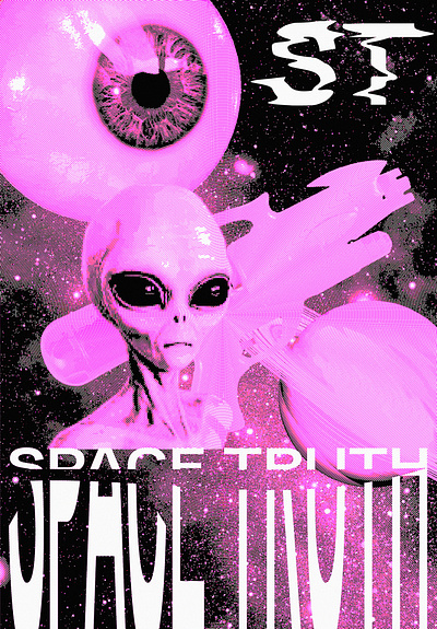 Alien poster adobe illustrator alian design graphic design illustration poster ui ux vector